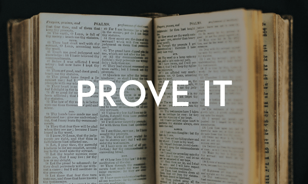 Prove It Series